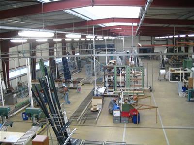Vue générale sur l'unité de production.