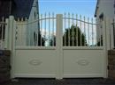 Portail  Ferro blanc Semi plein
