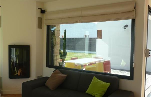 maison d'habitation au coeur de la Bretagne. Aluminium laqué Noir Bazalt - MGP ALU