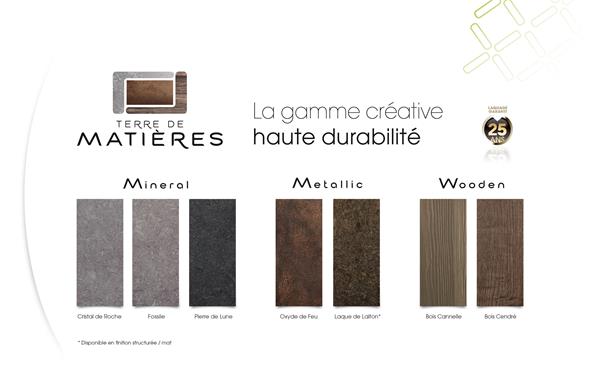 Coloris Terre de Matières - MGP ALU