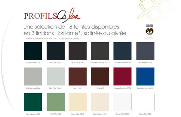 Coloris Profils Color - MGP ALU