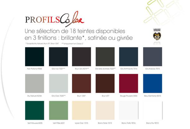 Coloris Profils Color - MGP ALU
