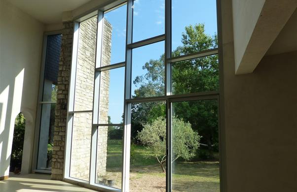 mur-rideau en aluminium naturel - MGP ALU